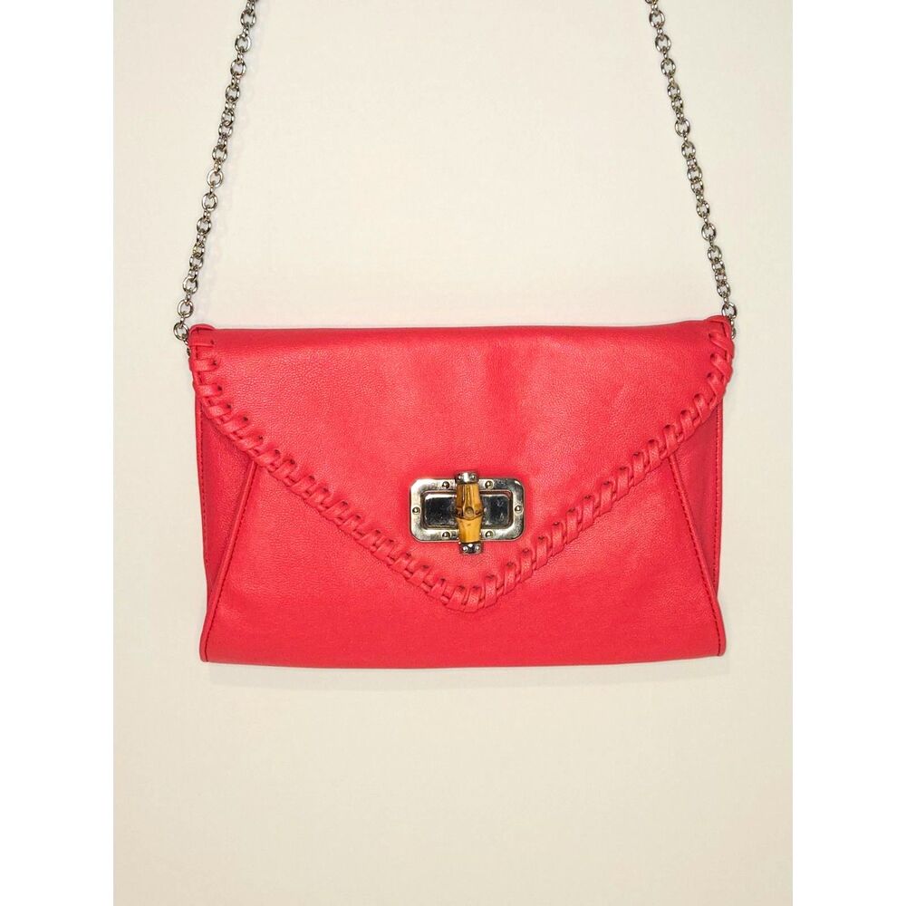 Apt. 9 Women's Bambi Envelope Convertible Clutch Purse | Red Pink Crossbody